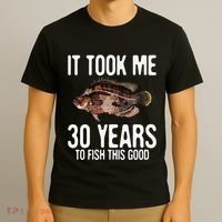 Funny Tripletail Fishing 30th Birthday 30 Years To Fish T-Shirt thumb 3