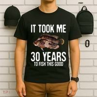 Funny Tripletail Fishing 30th Birthday 30 Years To Fish T-Shirt thumb 6