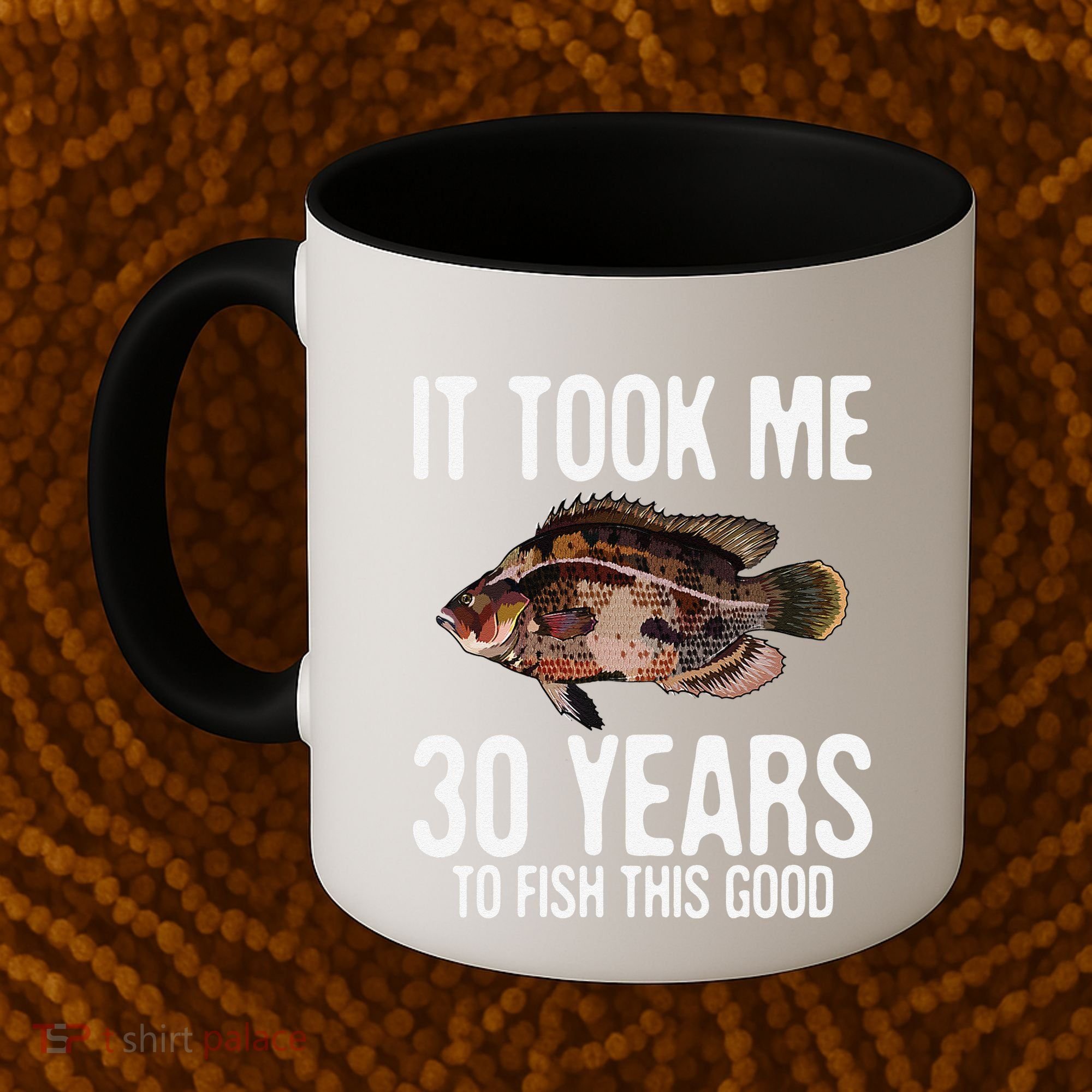 Funny Tripletail Fishing 30th Birthday 30 Years To Fish Coffee Mug