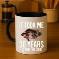 Funny Tripletail Fishing 30th Birthday 30 Years To Fish Coffee Mug thumb 4