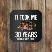 Funny Tripletail Fishing 30th Birthday 30 Years To Fish Coaster thumb 0