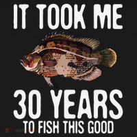 Funny Tripletail Fishing 30th Birthday 30 Years To Fish Mousepad thumb 1