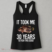 Funny Tripletail Fishing 30th Birthday 30 Years To Fish Women's Tank Top thumb 3