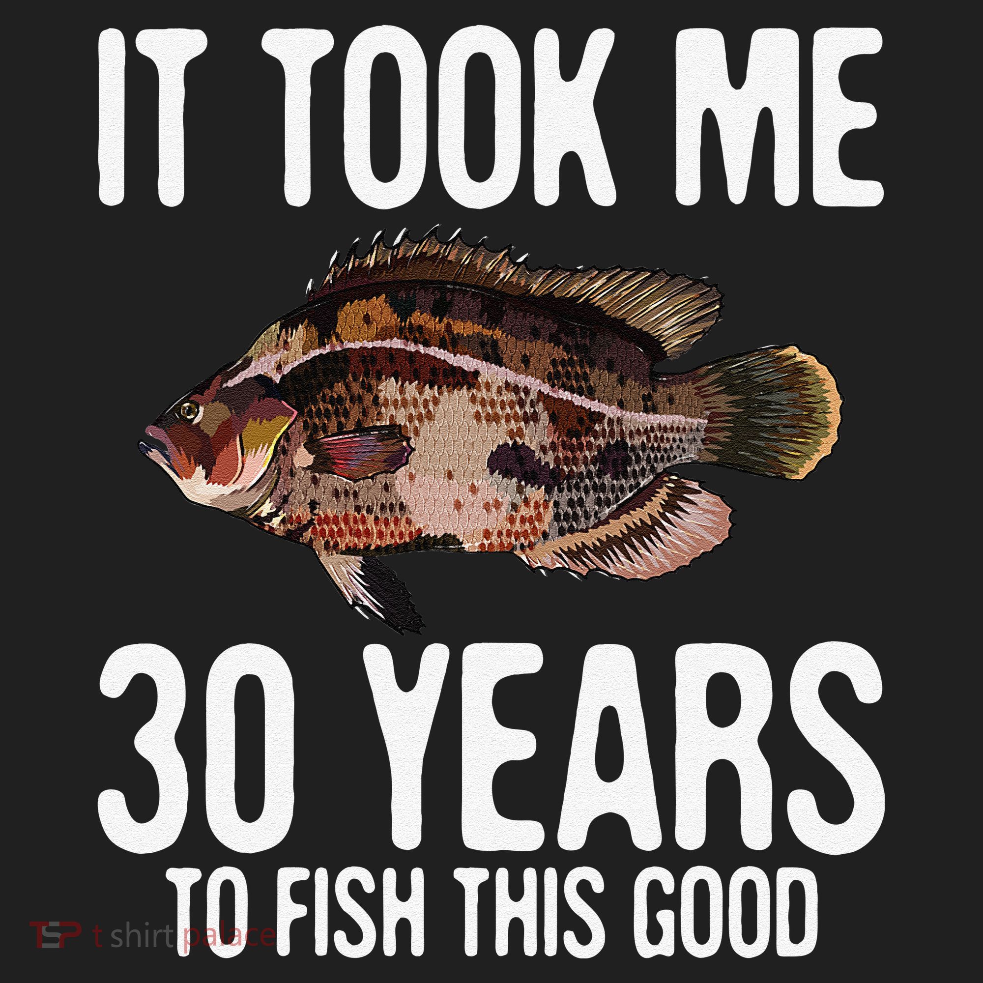 Funny Tripletail Fishing 30th Birthday 30 Years To Fish Hat