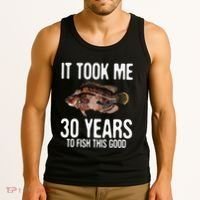 Funny Tripletail Fishing 30th Birthday 30 Years To Fish Tank Top thumb 3