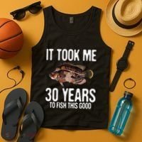 Funny Tripletail Fishing 30th Birthday 30 Years To Fish Tank Top thumb 4