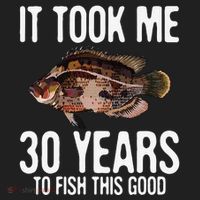Funny Tripletail Fishing 30th Birthday 30 Years To Fish Golf Towel thumb 3