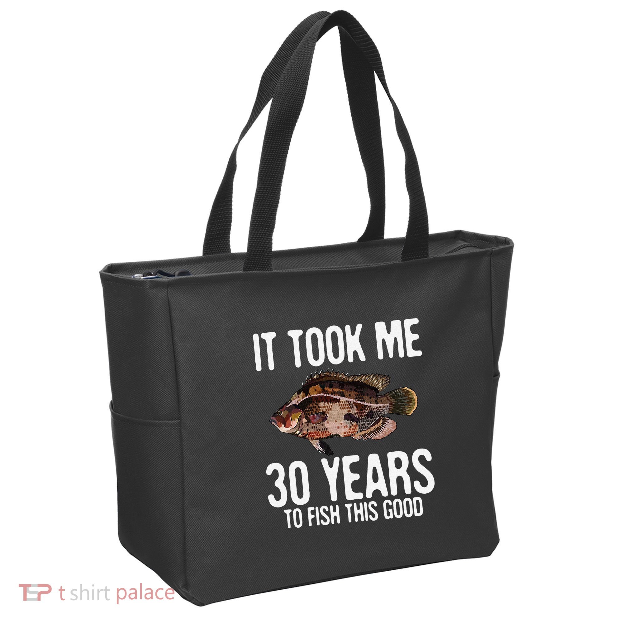 Funny Tripletail Fishing 30th Birthday 30 Years To Fish Tote Bag