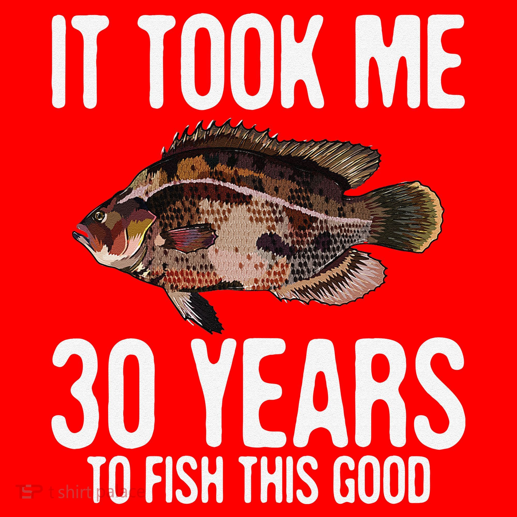 Funny Tripletail Fishing 30th Birthday 30 Years To Fish Santa Hat