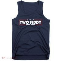 Funny Two Fiddy USA America 250th Anniversary Tank Top thumb 0