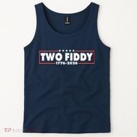 Funny Two Fiddy USA America 250th Anniversary Tank Top thumb 2
