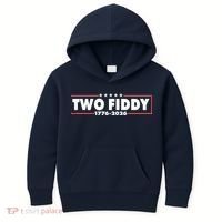 Funny Two Fiddy USA America 250th Anniversary Kids Hoodie thumb 0