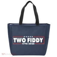 Funny Two Fiddy USA America 250th Anniversary Tote Bag thumb 0