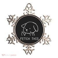 Fetch This Funny Crude Dog Lover Gift Ornament thumb 0