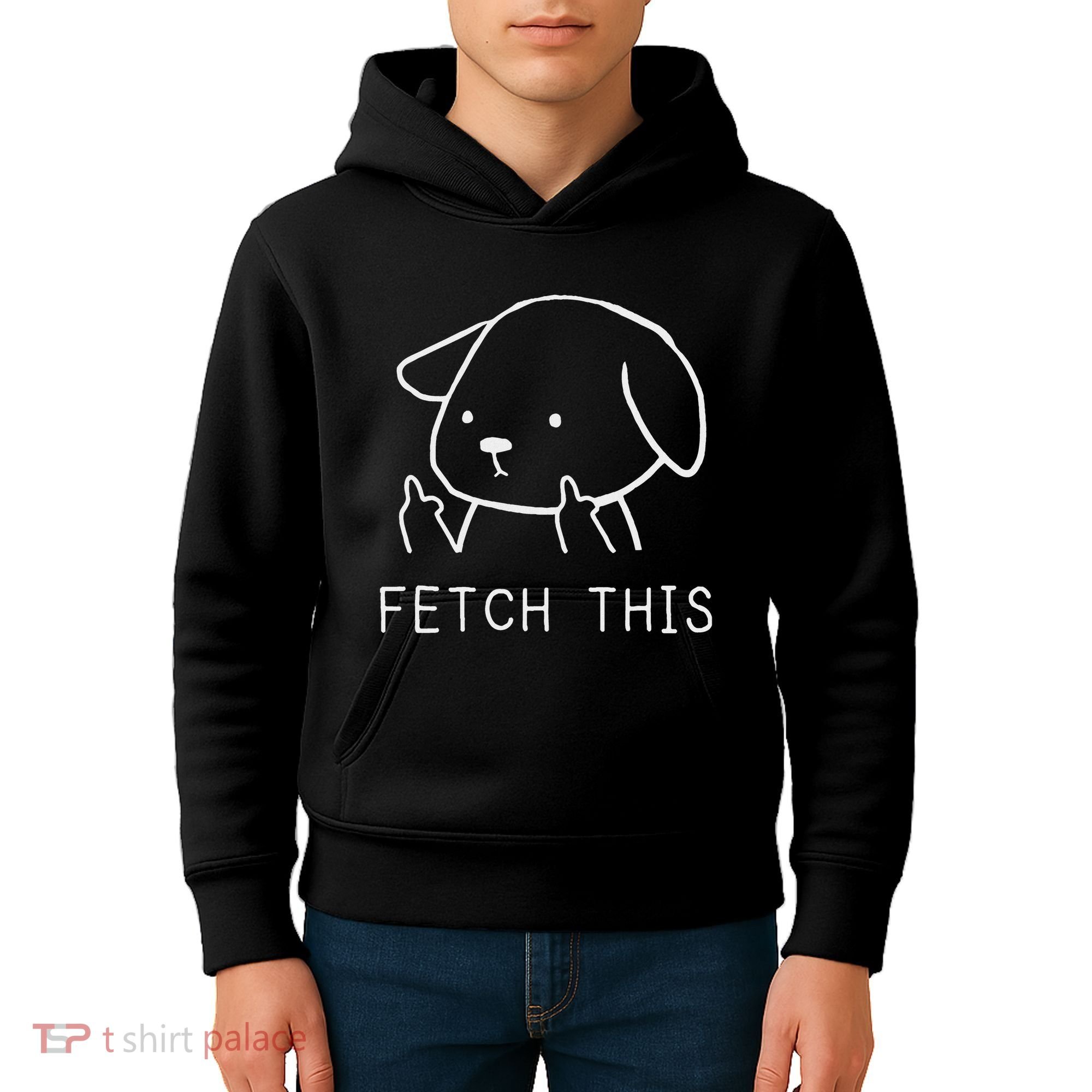 Fetch This Funny Crude Dog Lover Gift Kids Hoodie