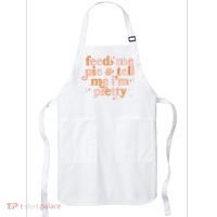 Funny Thanksgiving Feed Me Pie And Tell Me I'm Pretty Apron thumb 0