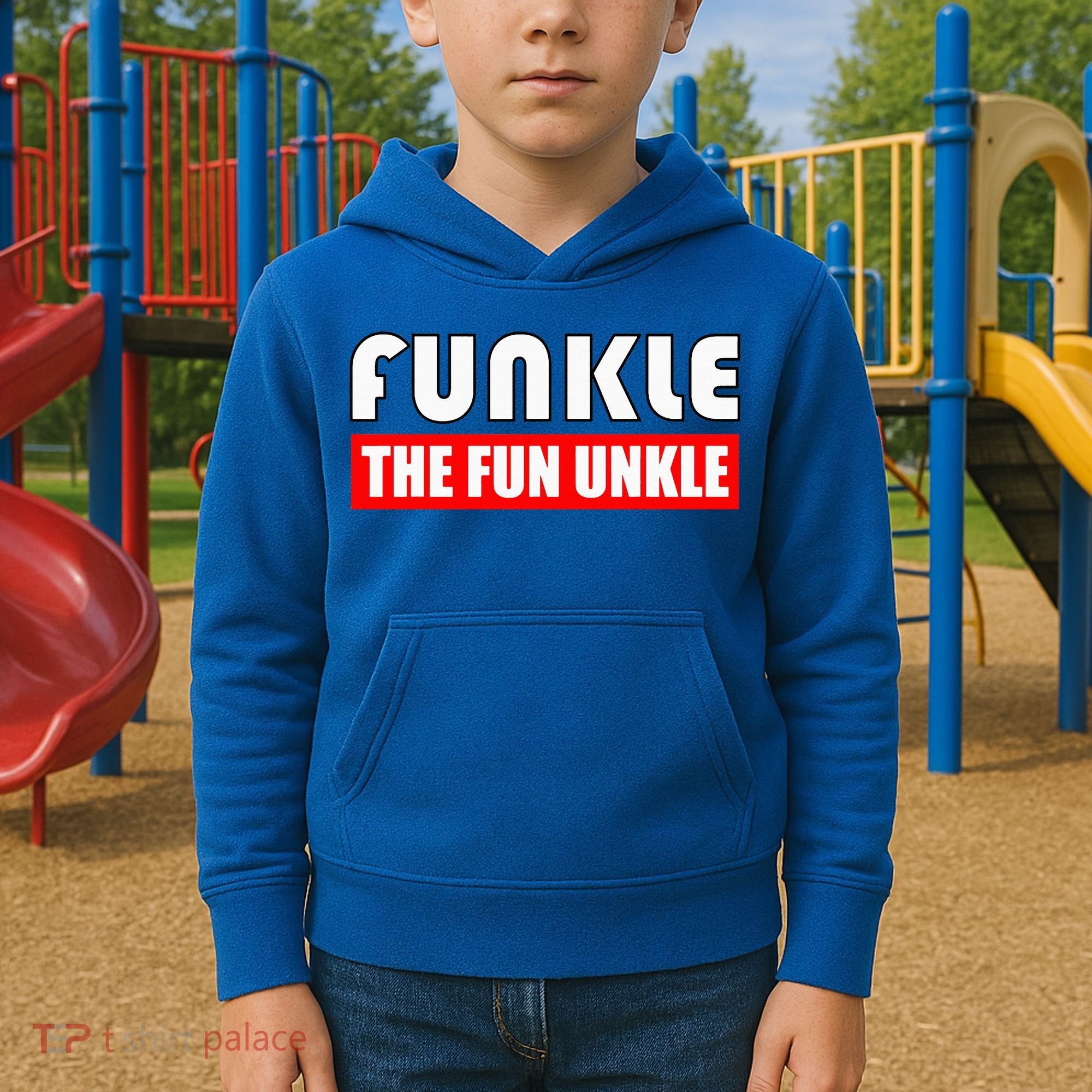 Funkle The Fun Uncle Fun Families Nephews Kids Hoodie