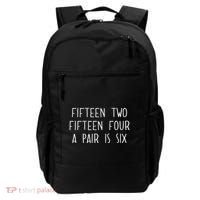 Fifn Two Fifn Four A Pair Is Six Cribbage Fan Backpack thumb 0