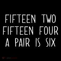 Fifn Two Fifn Four A Pair Is Six Cribbage Fan Baby Bodysuit thumb 2