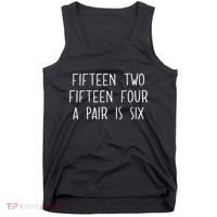 Fifn Two Fifn Four A Pair Is Six Cribbage Fan Tank Top thumb 0