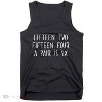 Fifn Two Fifn Four A Pair Is Six Cribbage Fan Tank Top thumb 0
