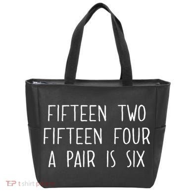 Fifn Two Fifn Four A Pair Is Six Cribbage Fan Tote Bag