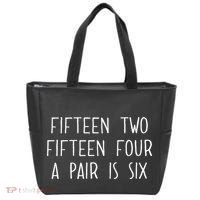 Fifn Two Fifn Four A Pair Is Six Cribbage Fan Tote Bag thumb 0