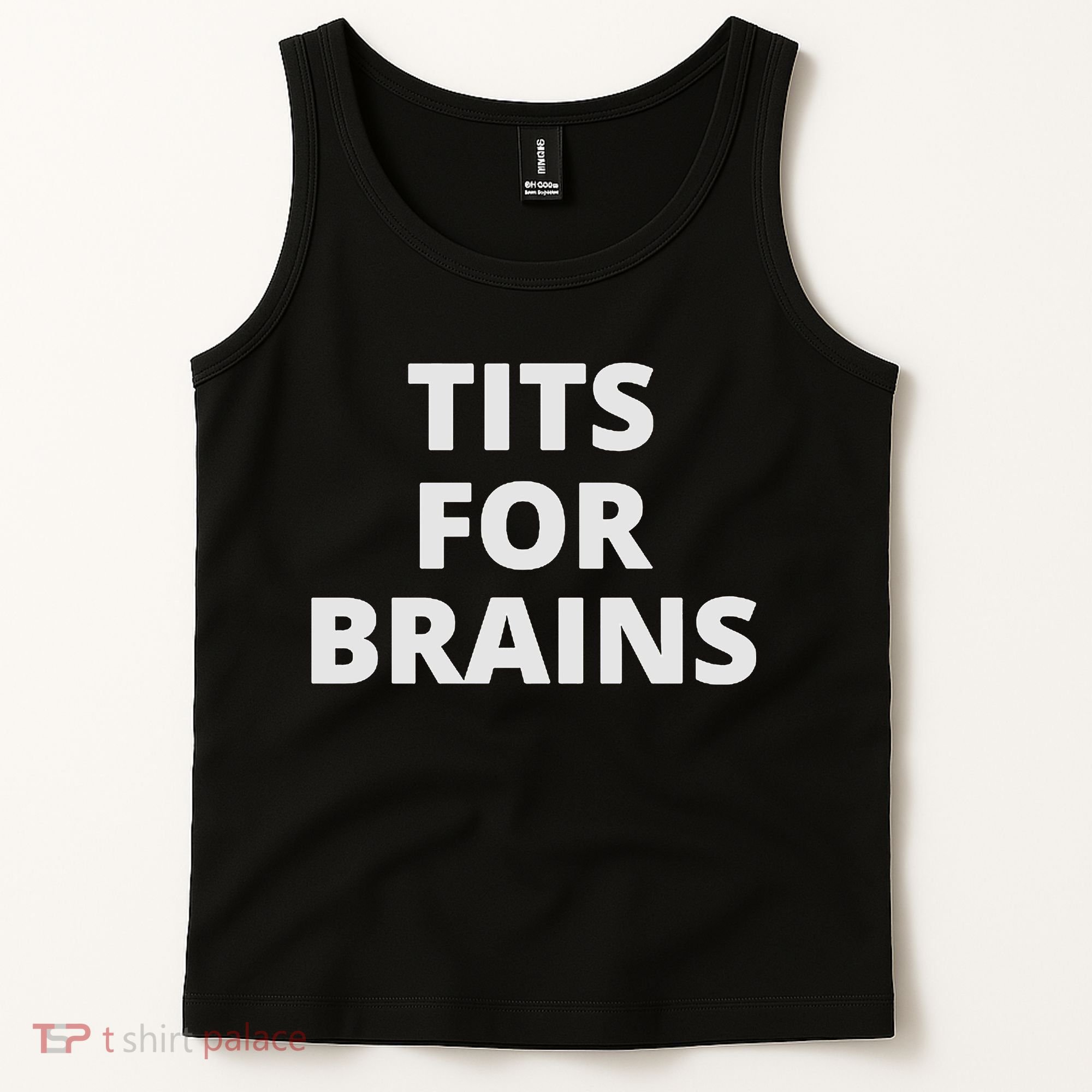 Funny Tits For Brains Sarcasm Saying Feminist Tank Top