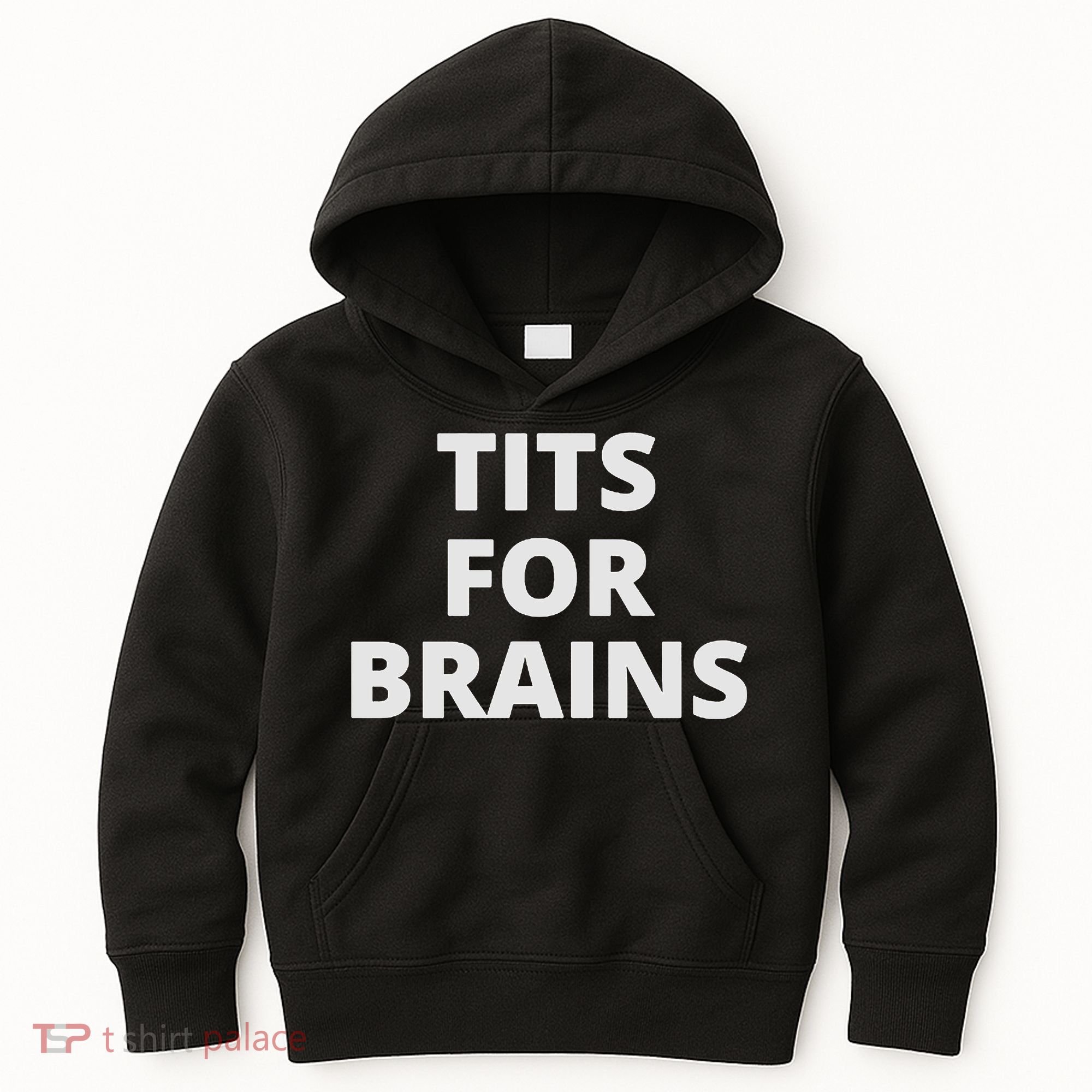 Funny Tits For Brains Sarcasm Saying Feminist Kids Hoodie