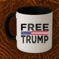 Free Trump, Free Donald Trump 2024 Coffee Mug thumb 2