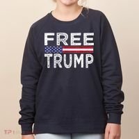 Free Trump, Free Donald Trump 2024 Women's Sweatshirt thumb 0