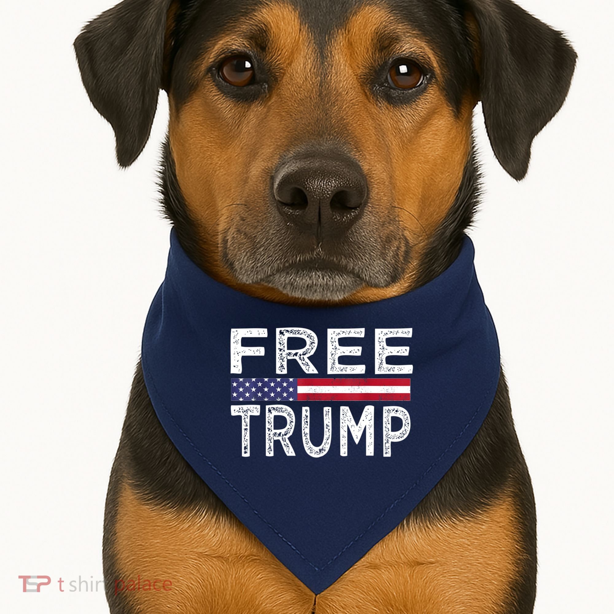 Free Trump, Free Donald Trump 2024 USA-Made Doggie Bandana
