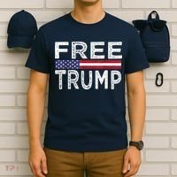 Free Trump, Free Donald Trump 2024 T-Shirt thumb 6
