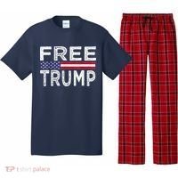 Free Trump, Free Donald Trump 2024 Pajama Set thumb 0