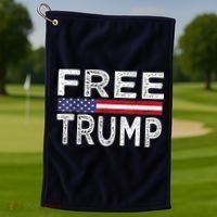 Free Trump, Free Donald Trump 2024 Golf Towel thumb 1