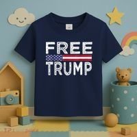 Free Trump, Free Donald Trump 2024 Toddler T-Shirt thumb 3