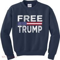 Free Trump, Free Donald Trump 2024 Kids Sweatshirt thumb 0