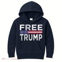 Free Trump, Free Donald Trump 2024 Kids Hoodie thumb 0