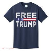 Free Trump, Free Donald Trump 2024 Kids T-Shirt thumb 0