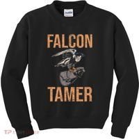 Falcon Tamer Falconry Trainer Hawker Ornithology Falconry Kids Sweatshirt thumb 0