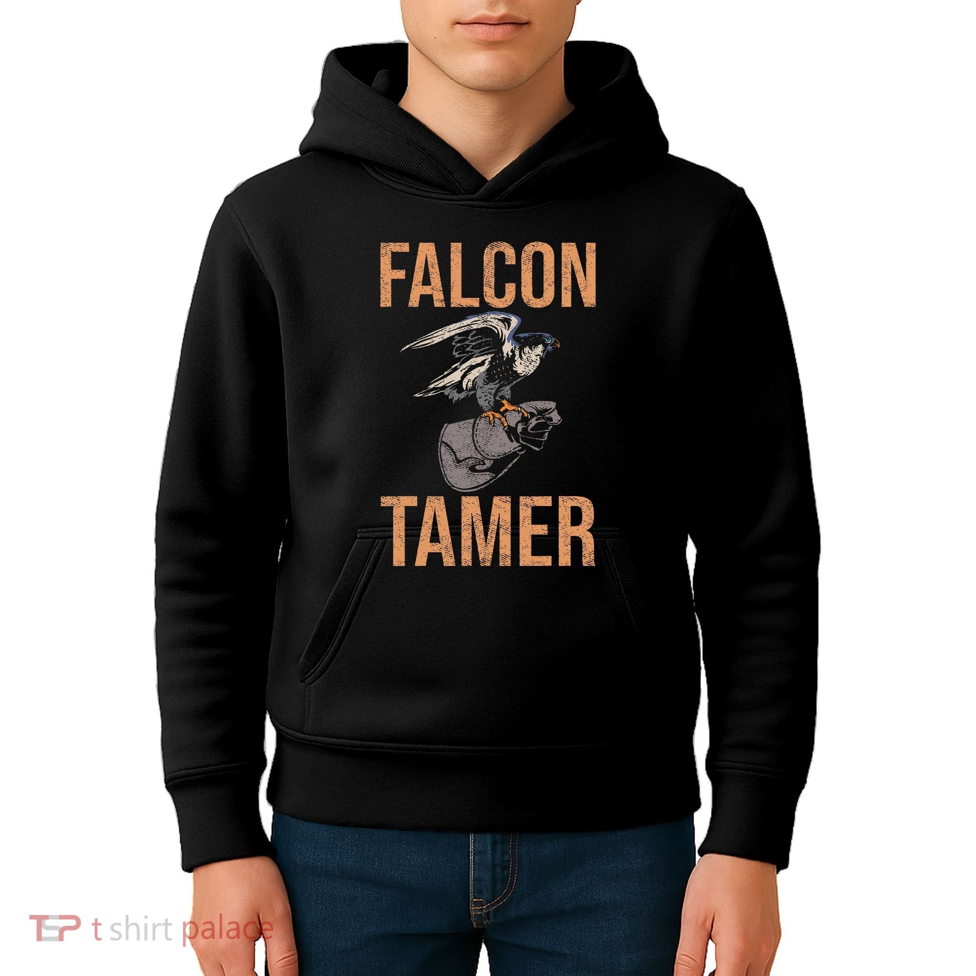 Falcon Tamer Falconry Trainer Hawker Ornithology Falconry Kids Hoodie