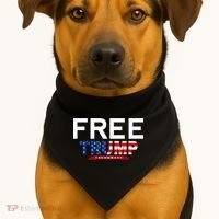 Free Trump, Free Donald Trump 2024 USA-Made Doggie Bandana thumb 1