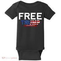 Free Trump, Free Donald Trump 2024 Baby Bodysuit thumb 0