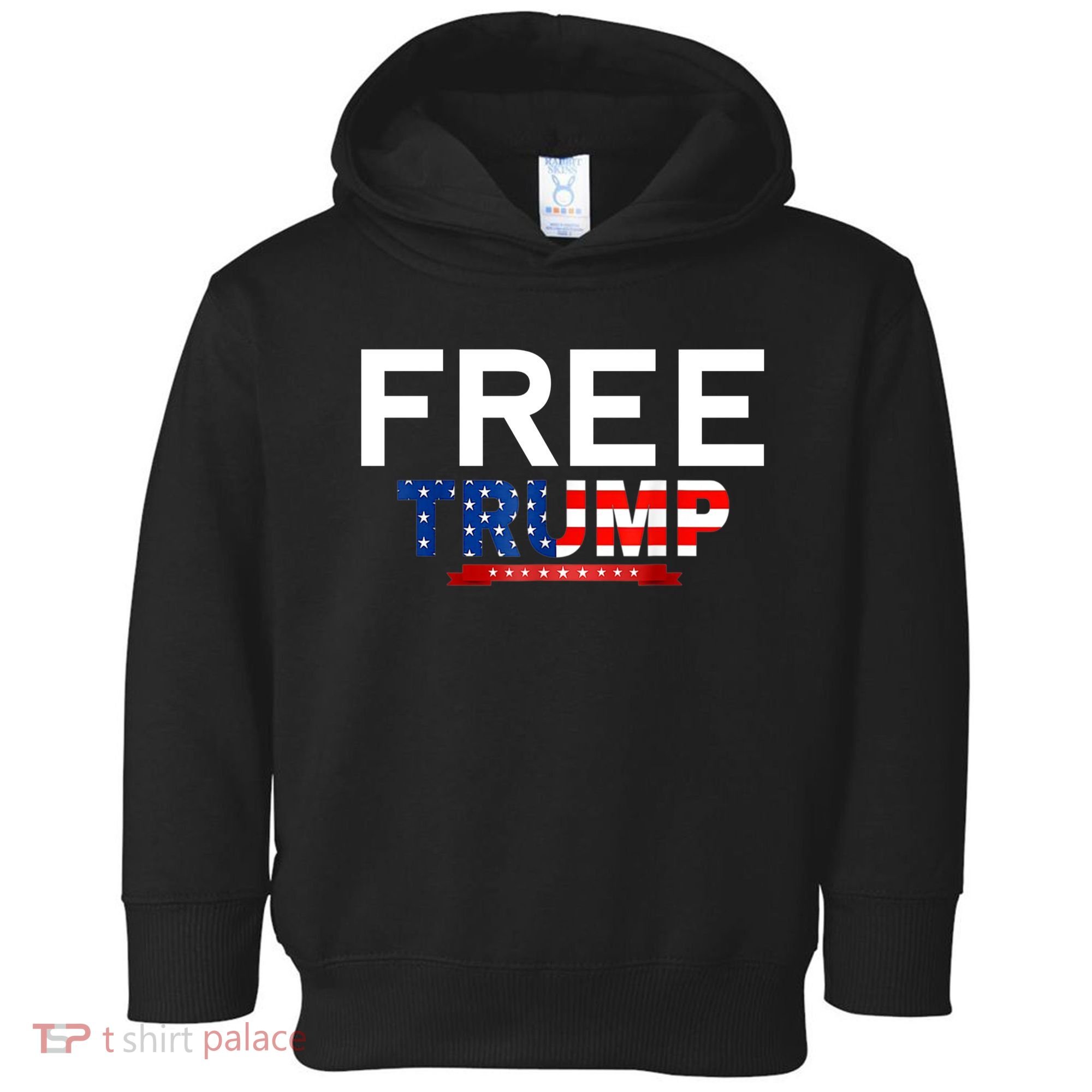 Free Trump, Free Donald Trump 2024 Toddler Hoodie