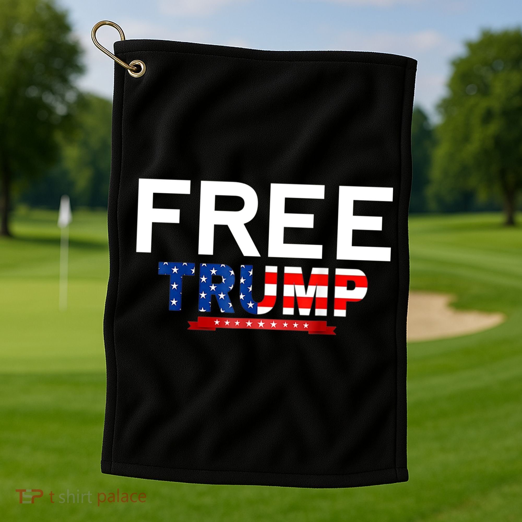 Free Trump, Free Donald Trump 2024 Golf Towel