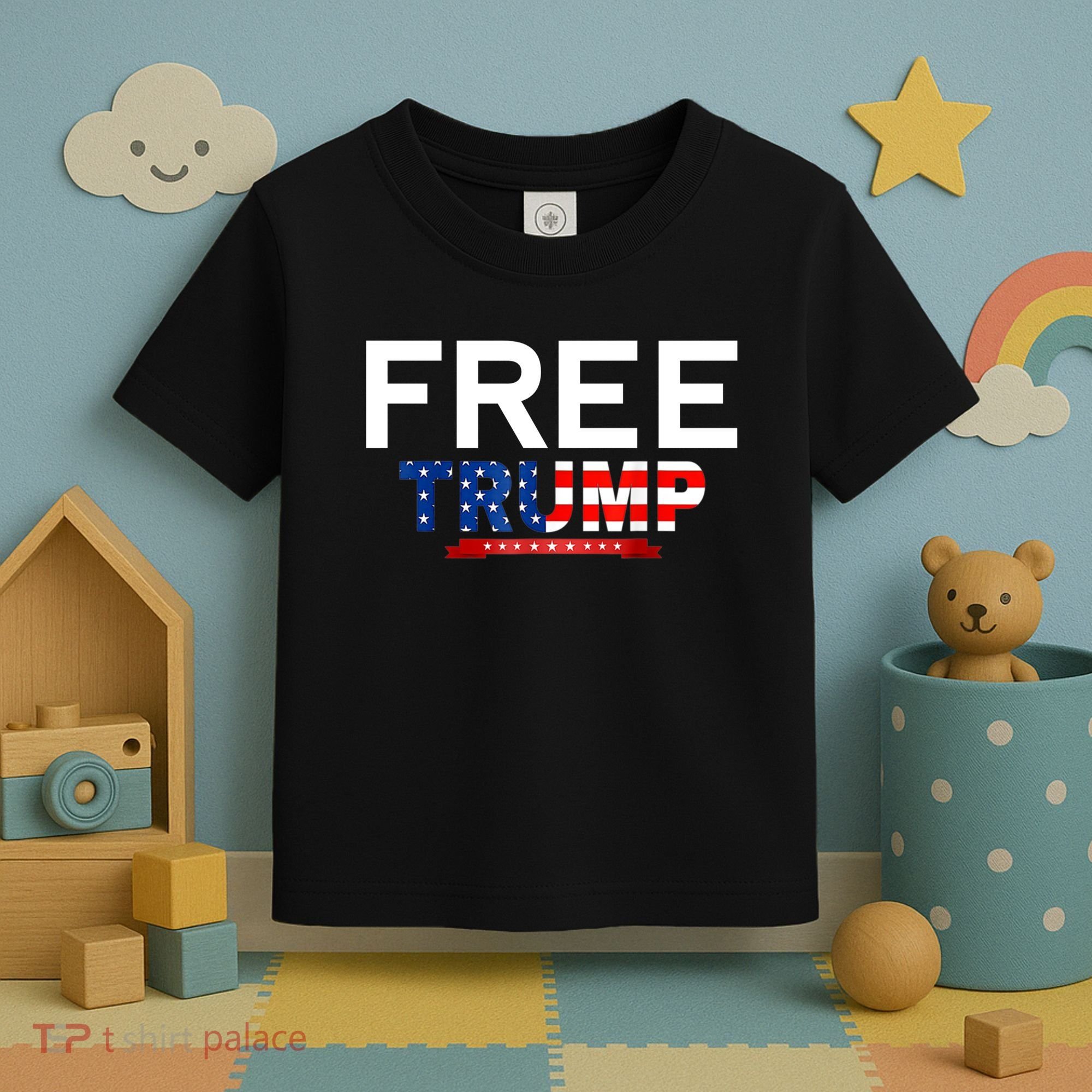 Free Trump, Free Donald Trump 2024 Toddler T-Shirt