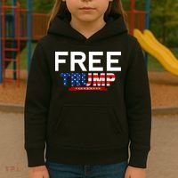 Free Trump, Free Donald Trump 2024 Kids Hoodie thumb 3