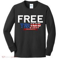 Free Trump, Free Donald Trump 2024 Kids Long Sleeve Shirt thumb 0