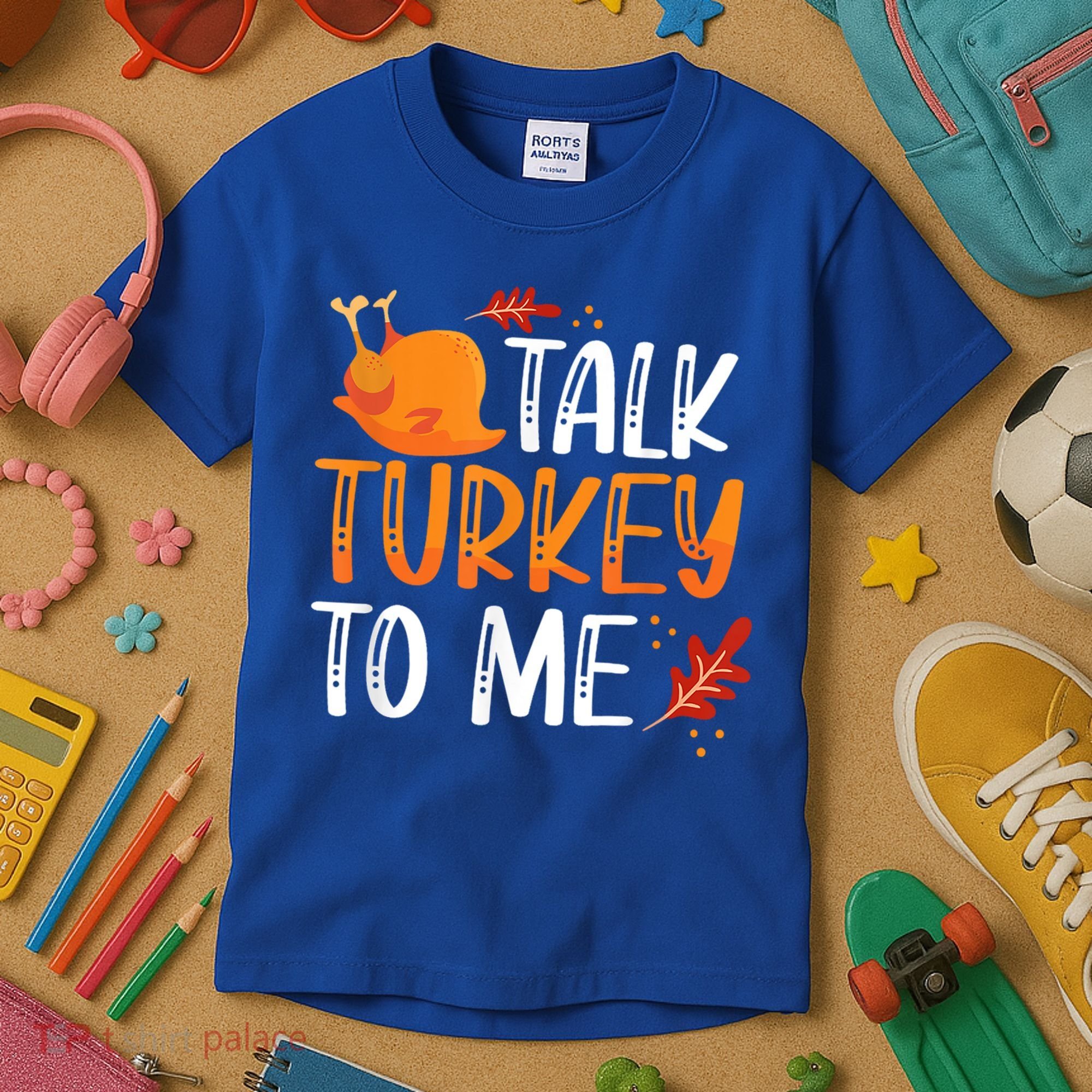 Funny Thanksgiving Feast Joke Talk Turkey To Me Gift Kids T-Shirt