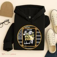 Funny Trump Fight Meme Coin Crypto President Hoodie thumb 4